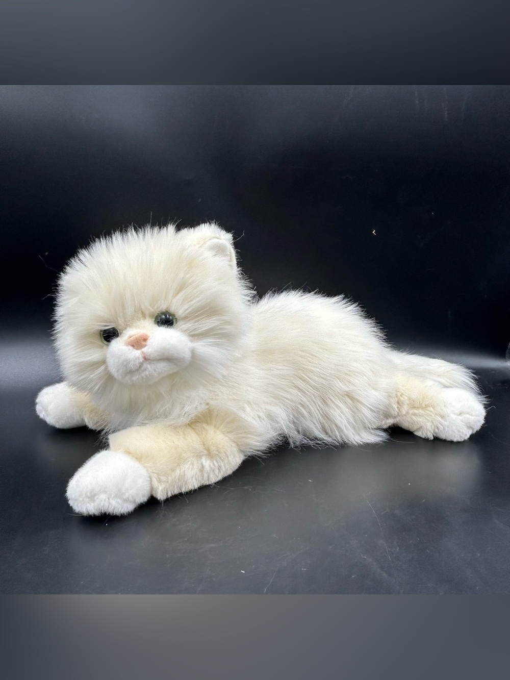 Ty Classics SophistiCat Beige Cream Persian Cat Plush Long Hair Kitty 17”
